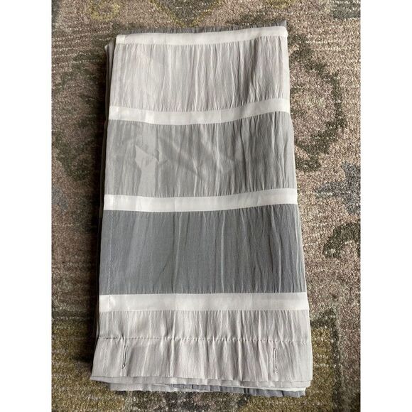 Threshold Blocked Striped Shower Curtain - Picture 2 of 7